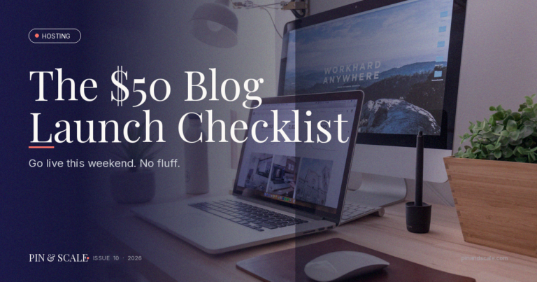 The $50 Blog Launch Checklist: Go Live This Weekend